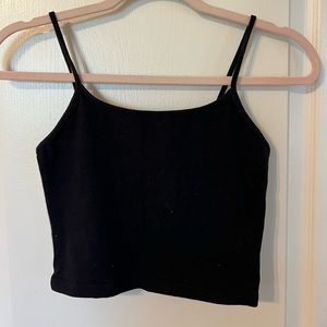 Black Tank Crop Top